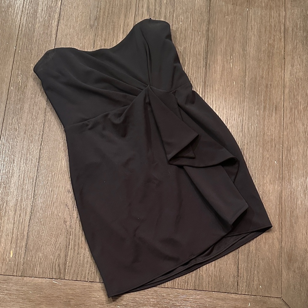Katie May Strapless Black Mini Dress